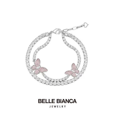 Belle Pink Butterfly Bracelet