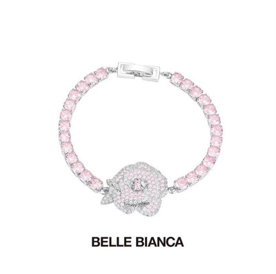 Belle Pink Camelia Bracelet