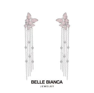 Belle Pink Butterfly Earring
